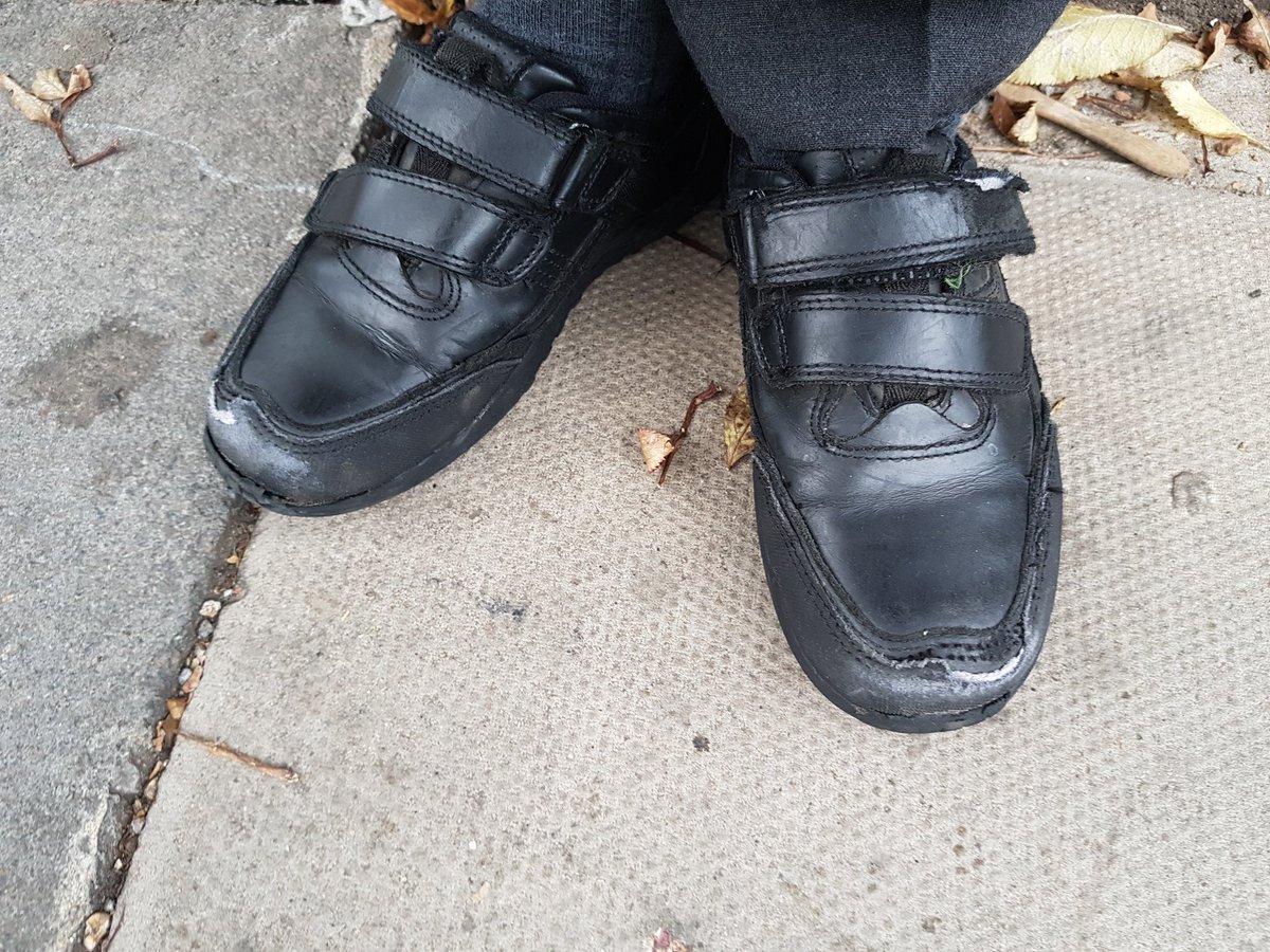 Hel_Potter's tweet photo. @nextofficial @nexthelp Do you think these are 'suitable school shoes'? This is after 4 weeks wear....certainly not suitable for purpose by any means!! Knew I should've just bought @clarksshoes instead. https://t.co/d1WQDT3qea