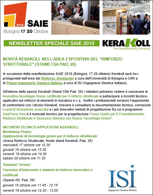 Strutturale Kerakoll al@Saie 2018