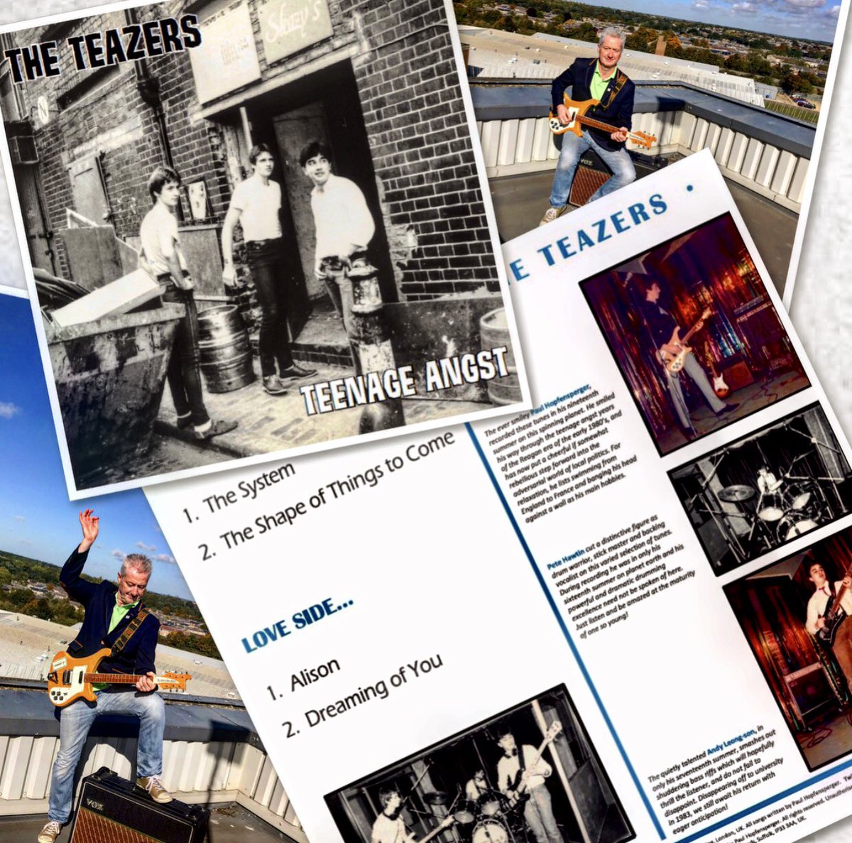 TheTeazers's tweet photo. Available today from @Vinyl__Hunter and @bodymindstudio or online @ https://t.co/hcBuVG2STd - โTeenage Angstโ by The Teazers. 15% to go to St Nicholasโ Hospice in #BuryStEdmunds See page 17 of todayโs @buryfree for more! ๐ #TheTeazers #CllrHoffy #TeenageAngst https://t.co/8Ksi7iKzmn