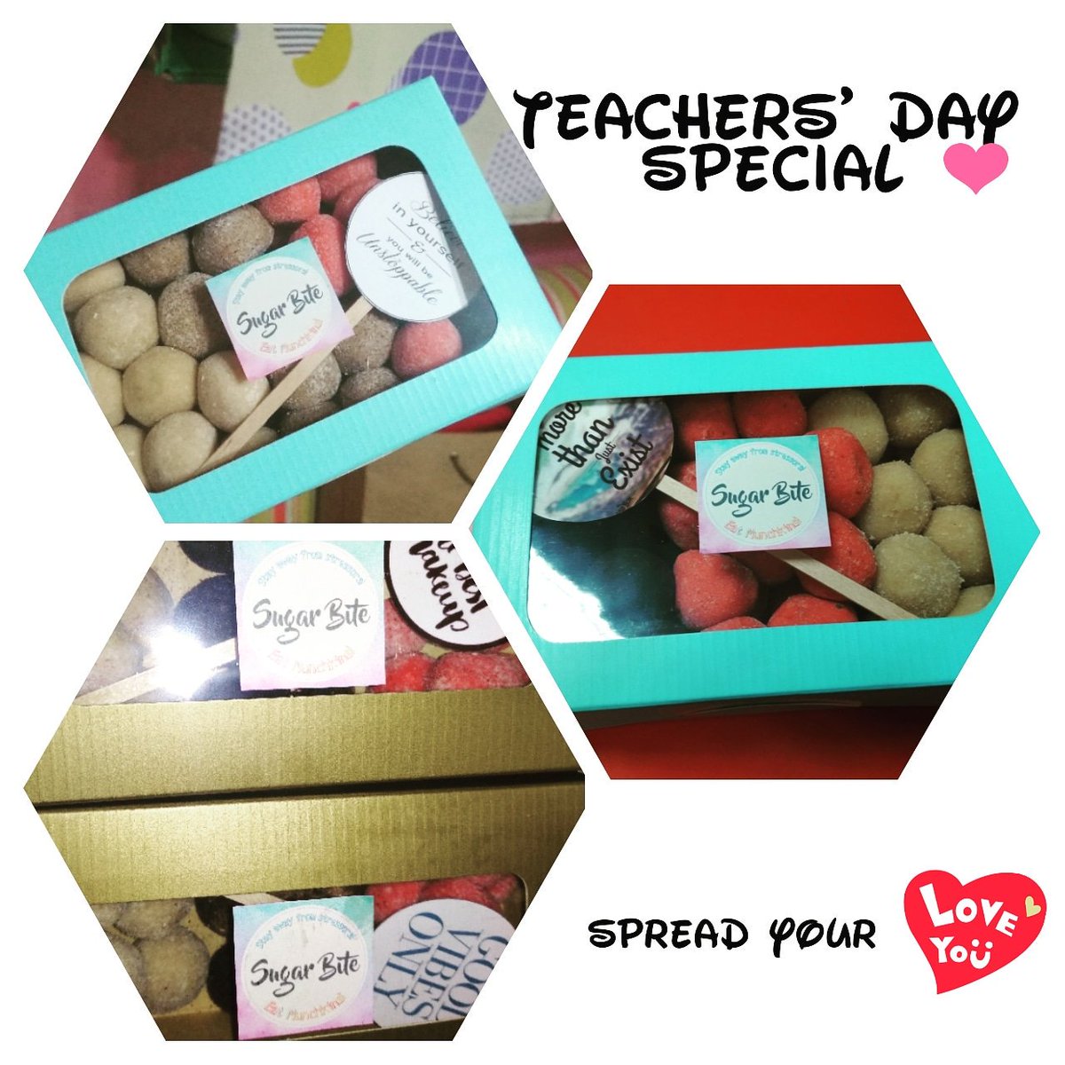PhBite's tweet photo. Thinking of helping your teachers destress this teachers' day?
Sweetness that they would surely love 🤤
Send love to your teachers with the MOST IRRESISTIBLE MUNCHKINS OF ALL TIMES! ❤️
"Grabe ka lami nya gud bai hindi ko talaga mapigilang hindi kumain" 😂 https://t.co/QkZnbo6RY6