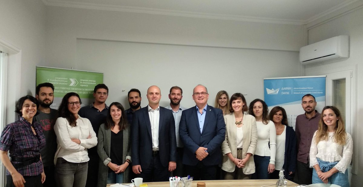 AEGEAN_ENERGY's tweet photo. Honored to host the 4th @EU_ManagEnergy #expertMission! It has been an enriching experience, which filled us all with #motivation to continue working on making the #energytransition happen at the local level!
Thank you @RegeaAgency @Fedarene 
Read more: https://t.co/hV2EPADtAn https://t.co/UQtC9gyCPd