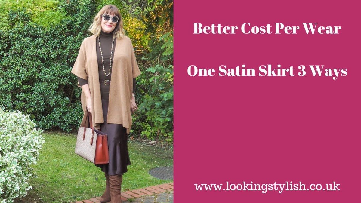 LookingStylish's tweet photo. New video - getting better cost per wear, seasonal trend, satin skirt worn 3 ways https://t.co/W7VZeY7D71 #styleinspo #stylingtips #ukstyleblogger #autumntrends https://t.co/RPdQW7yEtV