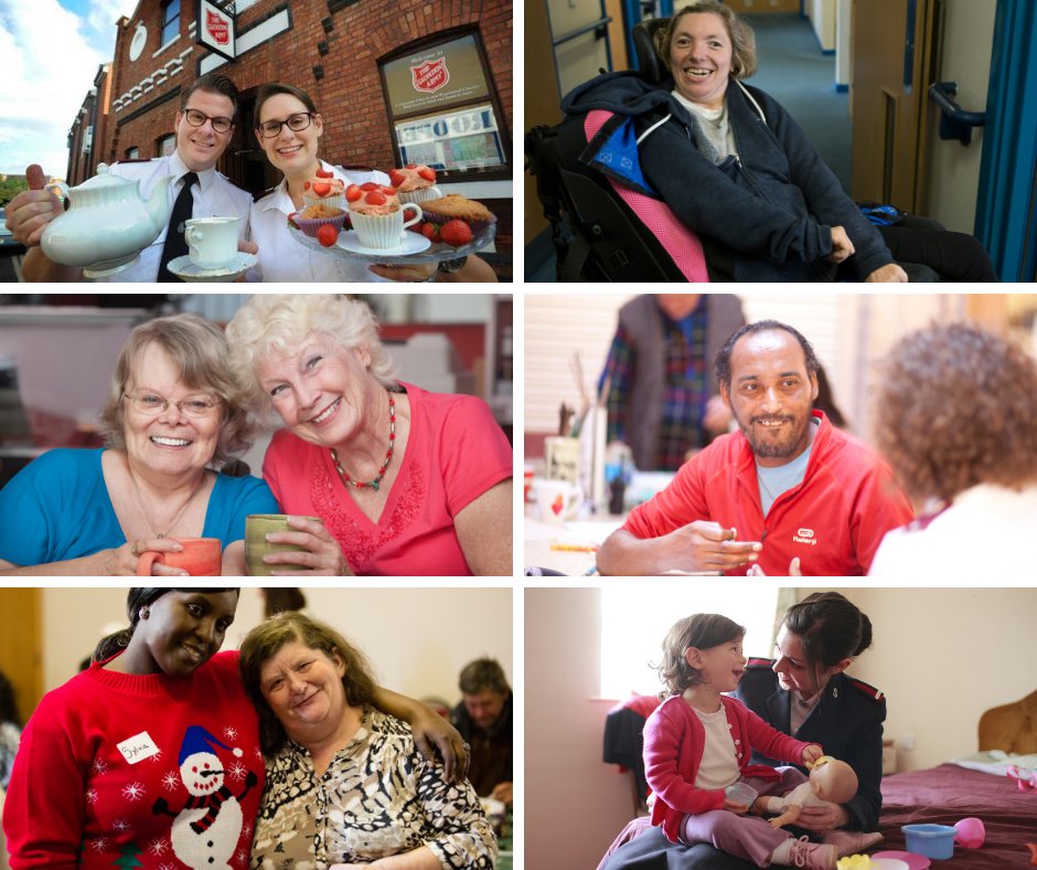 salvationarmyuk's tweet photo. Whether we are welcoming people into our community centres, cafes, parent and toddler groups, or reuniting long-lost families and offering rough sleepers a bed for the night, we will always try to put a smile on your face. #WorldSmileDay #FridayFeeling https://t.co/B9p8xTiTRy
