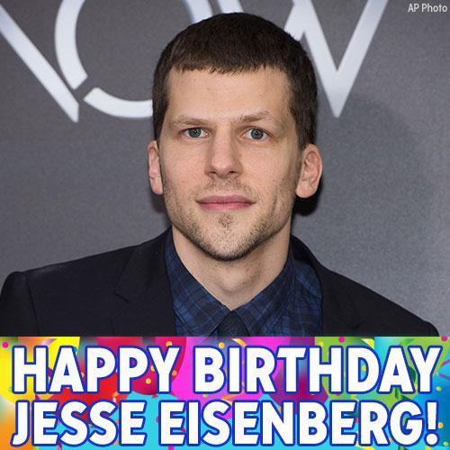 Happy Birthday to actor Jesse Eisenberg! 