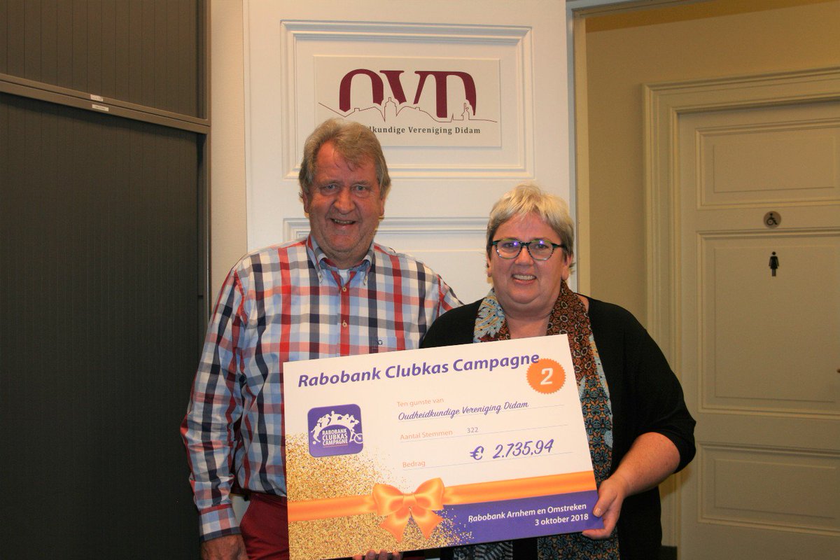 We hebben ruim 2700 euro gewonnen tijdens de Rabobank Clubkas Campagne! Bij deze willen we iedereen die op ons heeft gestemd hartelijk bedanken! Lees meer op:  bit.ly/2Cr9lfT