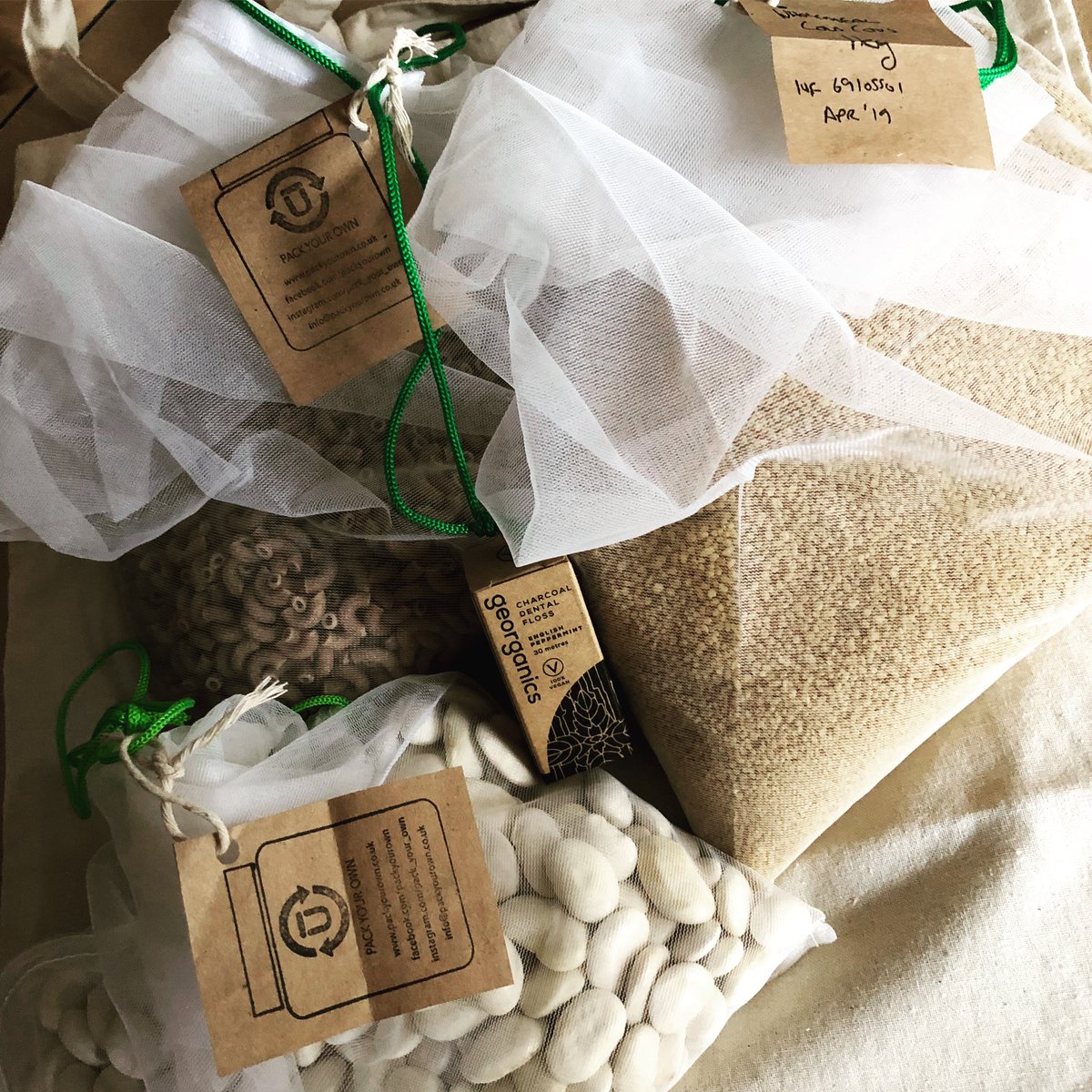 We love the really local orders we get, these bags were collected filled and returned in lightening speed.. almost like going to the shop yourself, just without the single use plastics. 👍 packyourown.co.uk