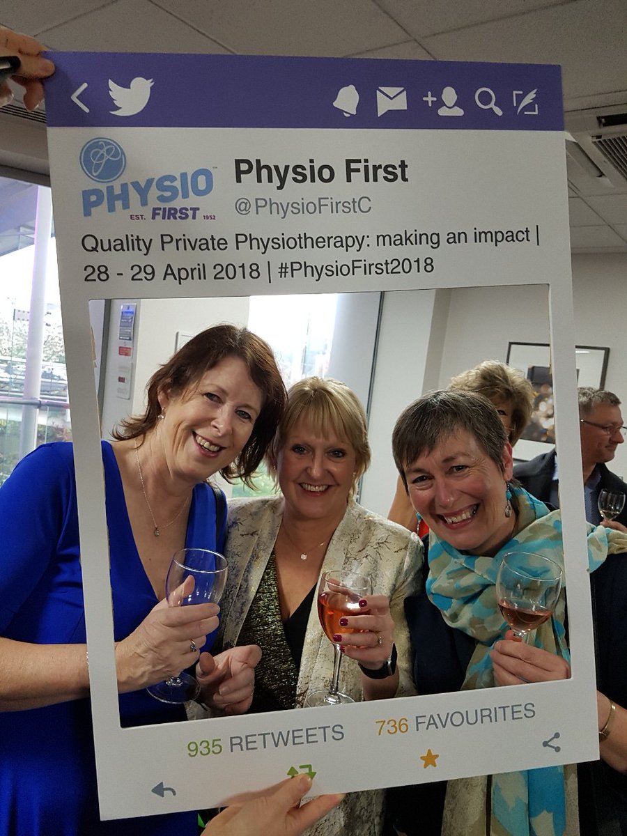 PhysioFirstC's tweet photo. Take the time to smile for #worldsmileday today as smiling can boost your mood. Here's some happy, smiley folks from our #physiofirst2018 conference showing us how it's done! ππΈ #FridayFun https://t.co/WC4mwM4oml