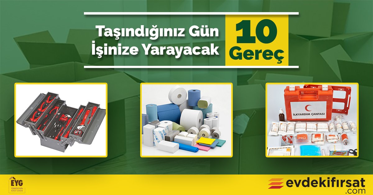 Yeni evinize taşınırken hayat kurtarıcı birtakım eşyalara ihtiyacınız var, peki bunlar neler? Bu kritik ve stresli süreci en az gerginlikle atlatmanız için size özel tavsiyelerimize bir göz atmanızı öneriyoruz.
Okumak için tıklayın; bit.ly/10gereçtw