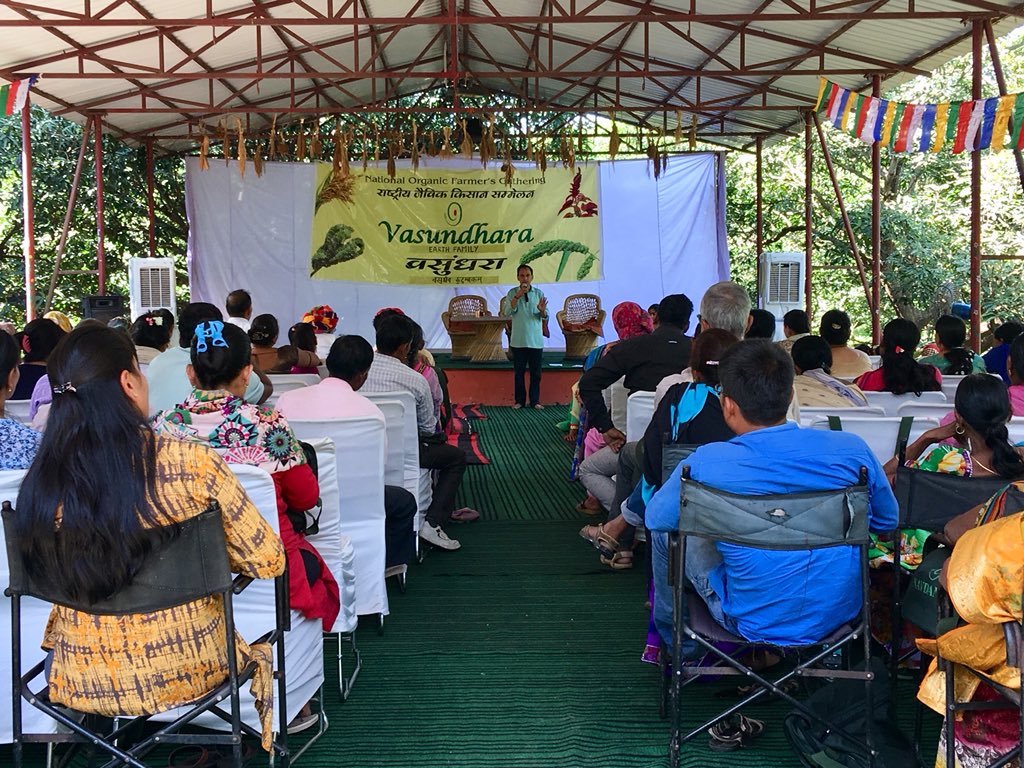 THProj's tweet image. Farmers gather at @NavdanyaBija for #Vasundhara #Organic Farming Festival to celebrate #SeedFreedom &amp;amp; our #EarthFamily.