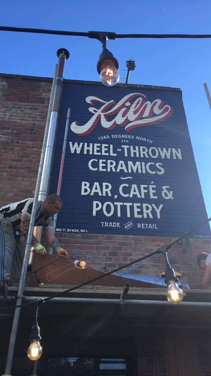 kilnouseburn's tweet image. Well done Mr Ash Willerton for an absolutely marvellous sign! The first brick painted sign like this is in the northeast for a long time!