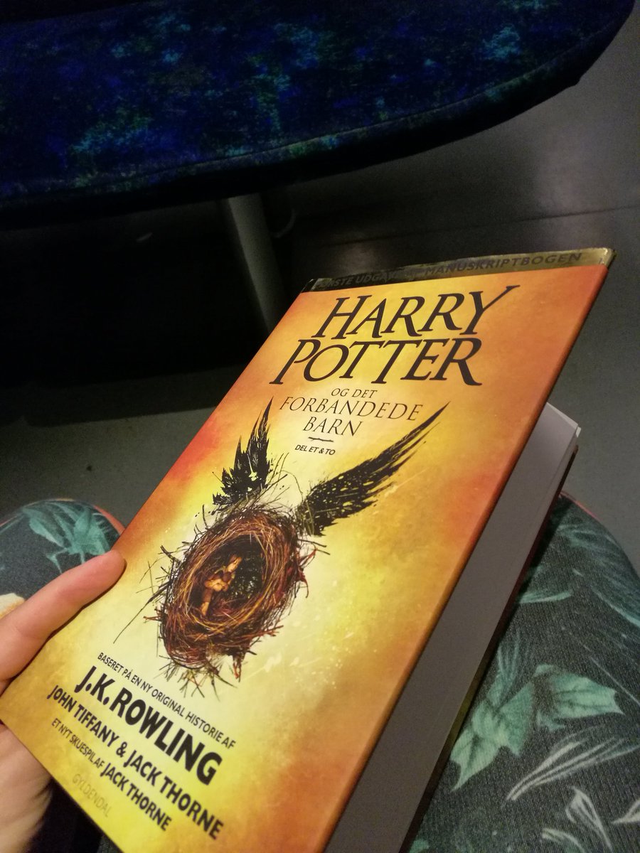 majaajam's tweet photo. For tiden er linje B Hogwarts Ekspres #fredagsbog #pendlerbog https://t.co/dD65h4X8Gq