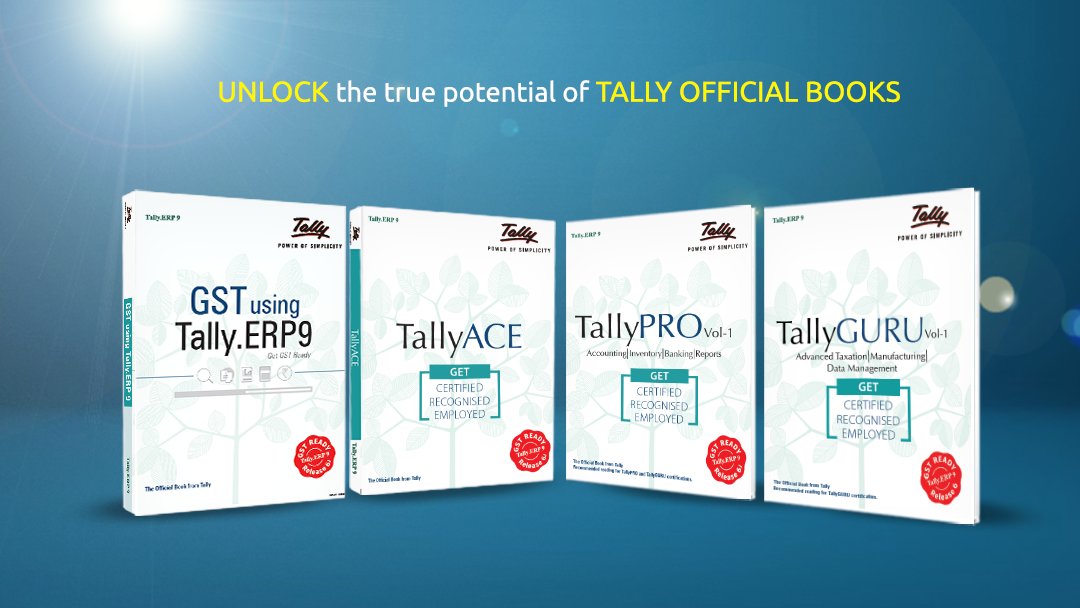 BooksTally's tweet photo. #TallyOfficialBooks are enriched with a number of screenshots, solved illustrations as well as practice scenarios to help candidates experience the simplicity of working on Tally. Our books are preferred and recommended by more than 900 Colleges.

https://t.co/0uLpsNNm9g https://t.co/kSbnVLanXU
