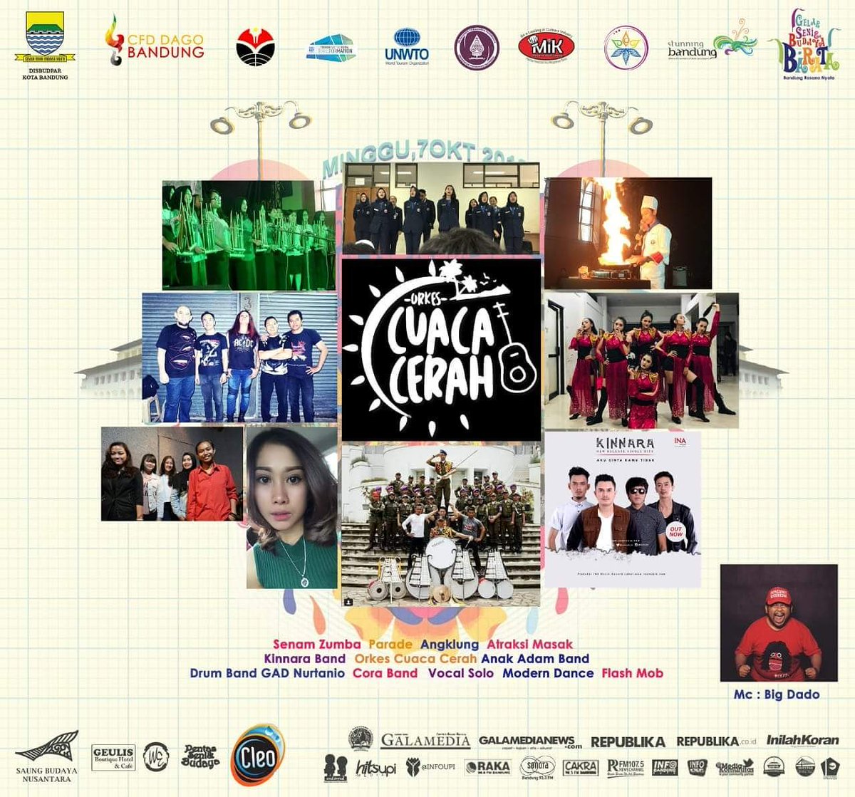 shandy_kinnara's tweet photo. Hallo Bandung, jangan lupa hari Minggu tanggal 7 Oktober 2018 @kinnaraid Promo Hits Single mereka "AKU CINTA KAMU TIDAK di Car Free Day, Dago Bandung (Depan Hotel Geulis) pukul 07.00 pagi, Don't Miss it🙏🏻 https://t.co/sggu8SY3tl
