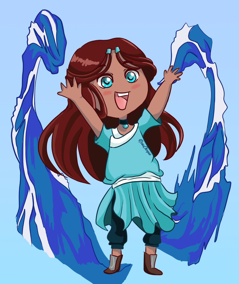 CuriosoU's tweet photo. #AvatarTheLastAirbender #AVATAR #katara #desenho #desenheiros  #arte #cores #drawing #Inktober #Inktober2018 #draw #painting https://t.co/pU04yAaV2U