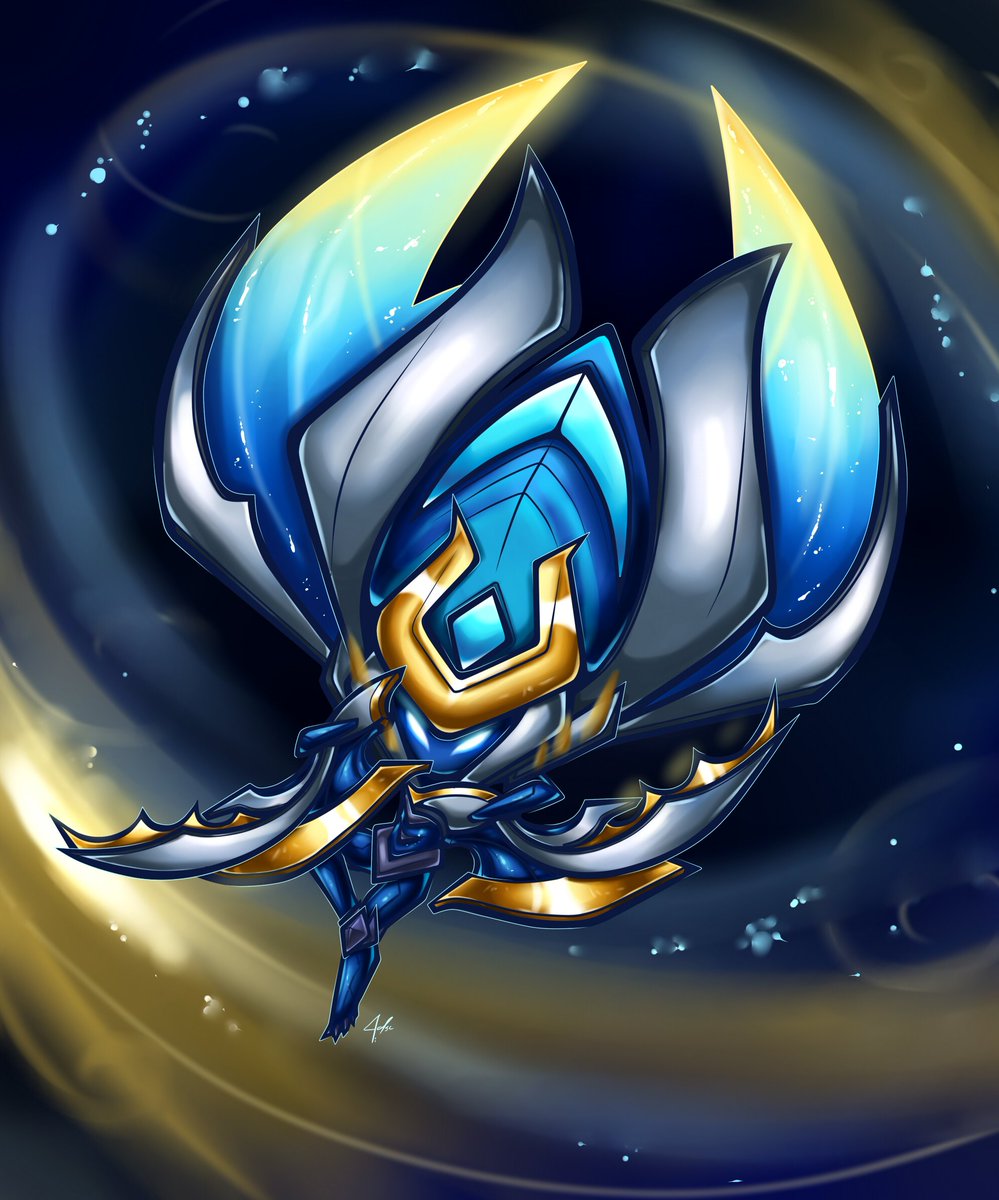 ✨🌟Championship Kha'Zix chibi🌟✨ I never thought about drawing this  character, until the opportunity came. In the end I liked it! #ArtofLegends  #LeagueOfLegends #khazix #chibi #fanart #digitalart #illustration  #commission, image size:999x1200