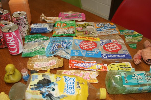 sascampaigns's tweet photo. What’s the oldest piece of plastic packaging you’ve ever found on a beach or river clean? 30, 40, 50 years old? #plasticfreecommunities #abrc #autumnbeachclean #breakfreefromplastic #surfersagainstsewage https://t.co/X6wGKFppUB