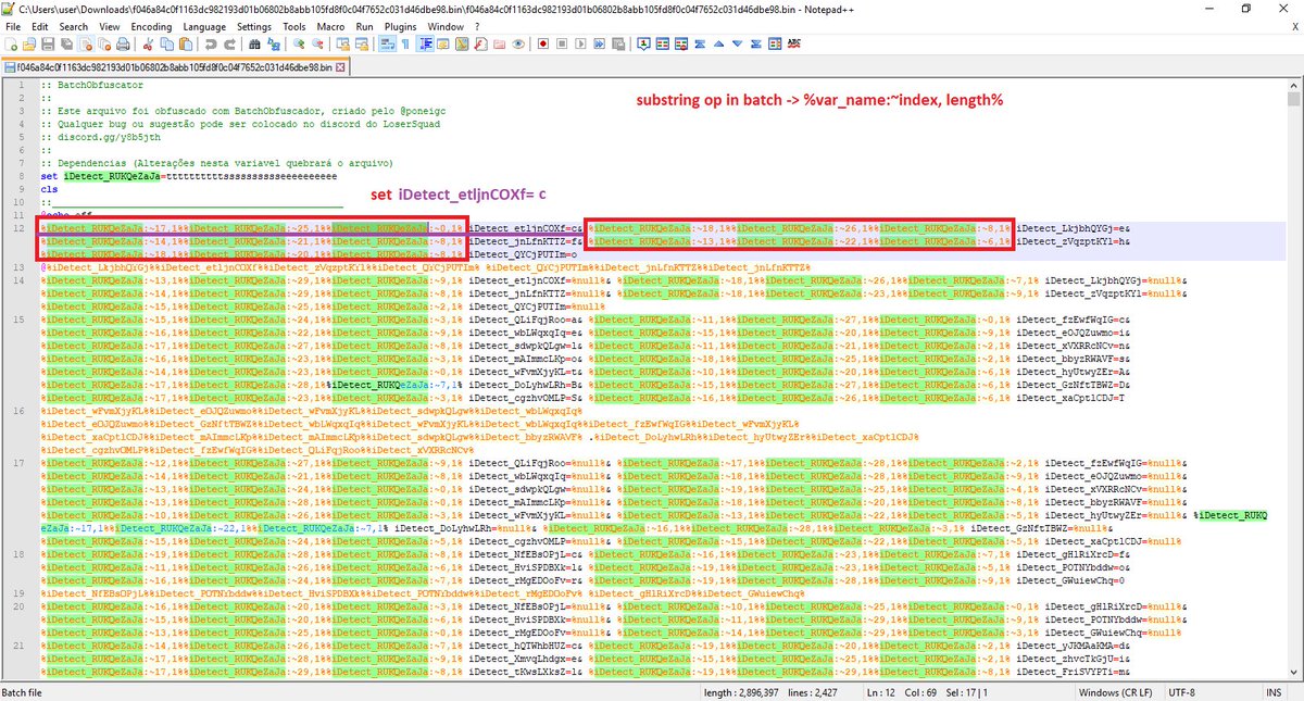 DissectMalware's tweet photo. Interesting #bat obfuscation, what's the tool?
https://t.co/fKwc4ESti7 https://t.co/Wt7NeV3Rk5