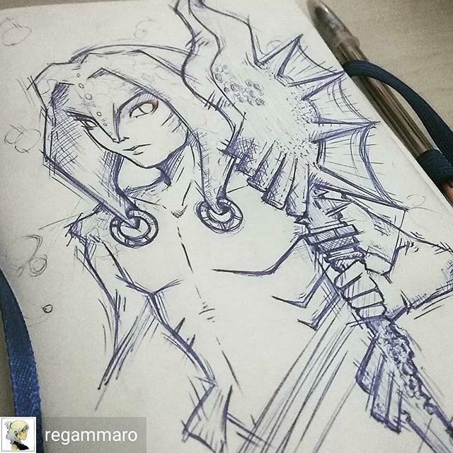 linktober's tweet photo. Fantastic linework from @regammaro - Atrasado as always ~~ Não gostei do resultado, mas vou postar assim mesmo
Dia 2 #linktober2018
Raça: Zora (Twilight Princess)
#inktober #inktober2018 #linktober #zelda #zora #twilightprincess #bic #meh.
.
#linktobe… https://t.co/AsDN7H56FD https://t.co/rWtKmQytH0