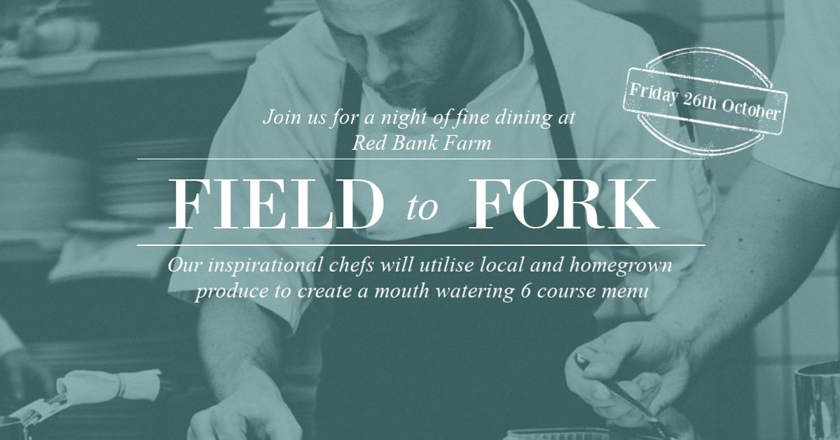 A Night On The Farm...An evening to celebrate the wonderful and vast produce of Red Bank Farm and send you on a farm yard fine dining journey...26th October call 01925 292470 #6course #fieldtofork #popupbistro #winepairing #finedining
