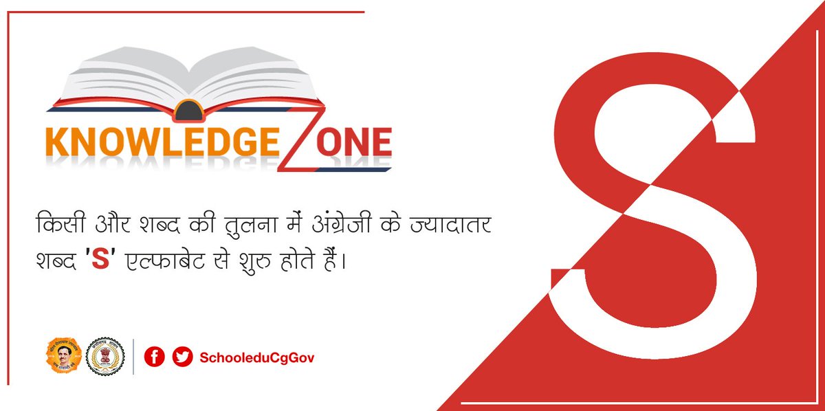 किसी और शब्‍द की तुलना में अंग्रेजी के ज्‍यादातर शब्‍द 'S' एल्‍फाबेट से शुरू होते हैं।