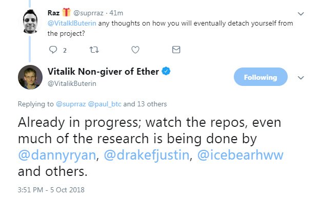 djbooth007's tweet image. BREAKING NEWS: Vitalik preparing to leave the Ethereum project.