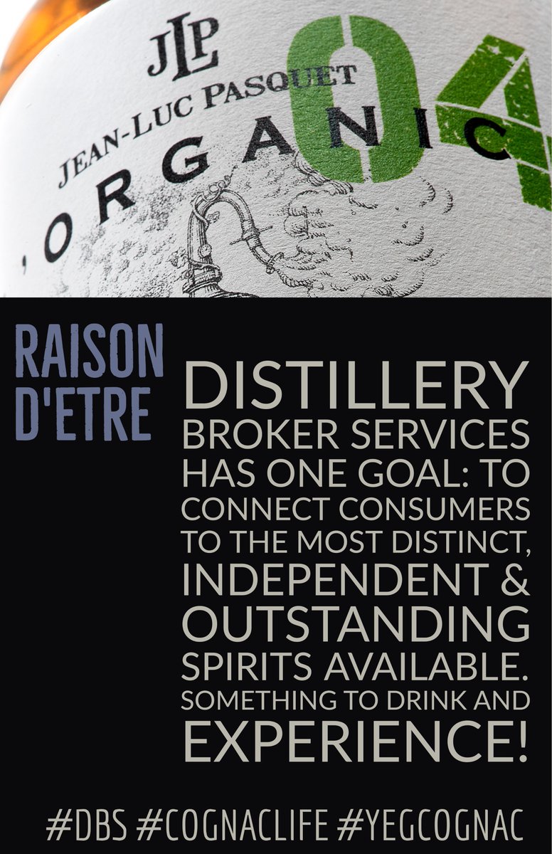 Distillery Broker Services is now in business! Representing the best independently produced organic Cognac!  My portfolio is starting with 5 selections from the fabled producer <a href="/CognacPasquet/">JLP Cognac Pasquet</a>  in the Premier Cru <a href="/CdcGChampagne/">CDC Grande Champagne</a>  #cognac #yegdrinks  cognacimports.com