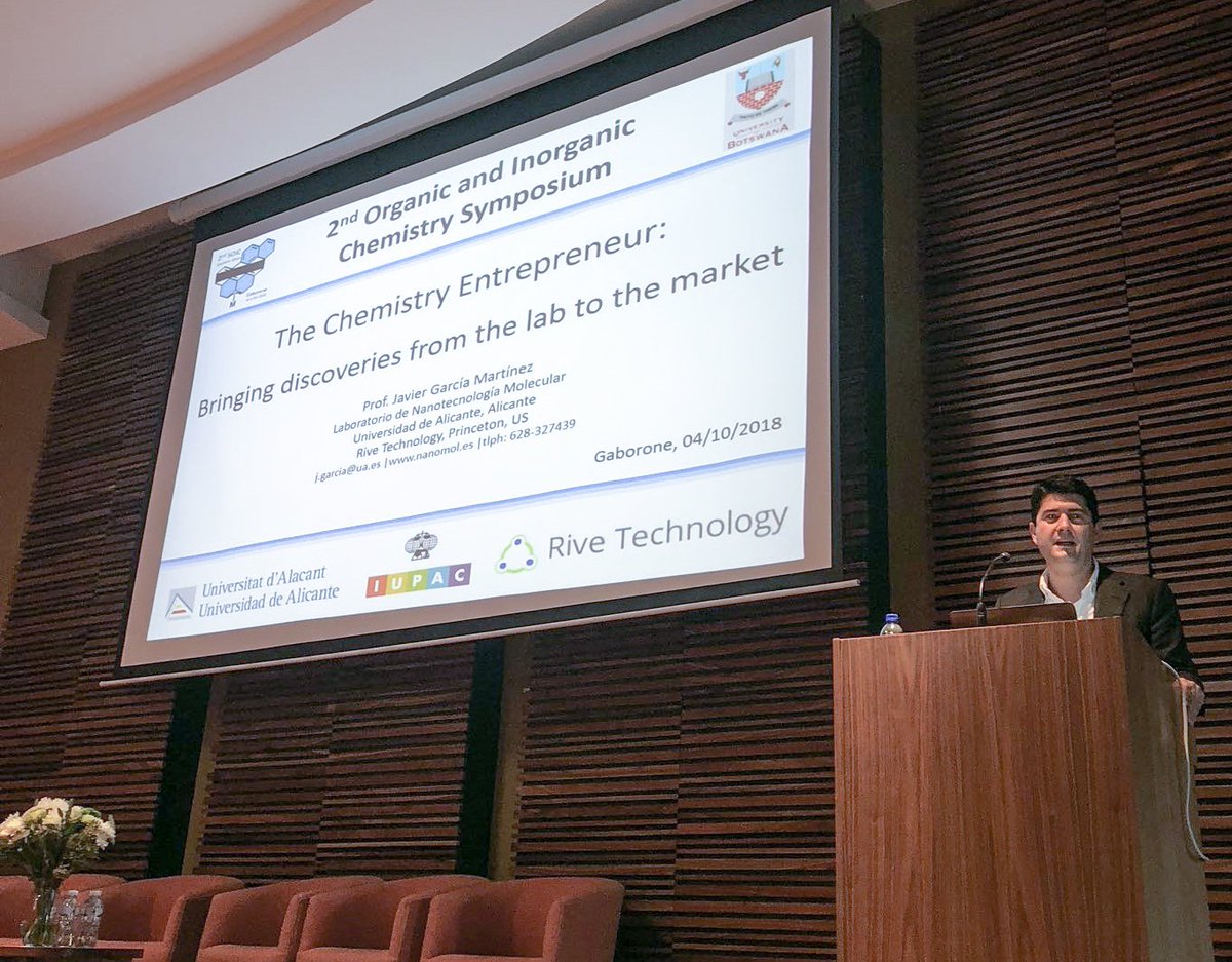 javiergarciamar's tweet photo. Presenting my work on mesoporous #zeolites and my personal journey as a #chemistry #entrepreneur at @2Soicsa Thanks @Larsohrstrom and @IUPAC  for the opportunity and @UBBotswana for the hospitality. So inspired by the amazing work of chemists in Africa @UA_Universidad @RoySocChem https://t.co/a7RZxZqDMp