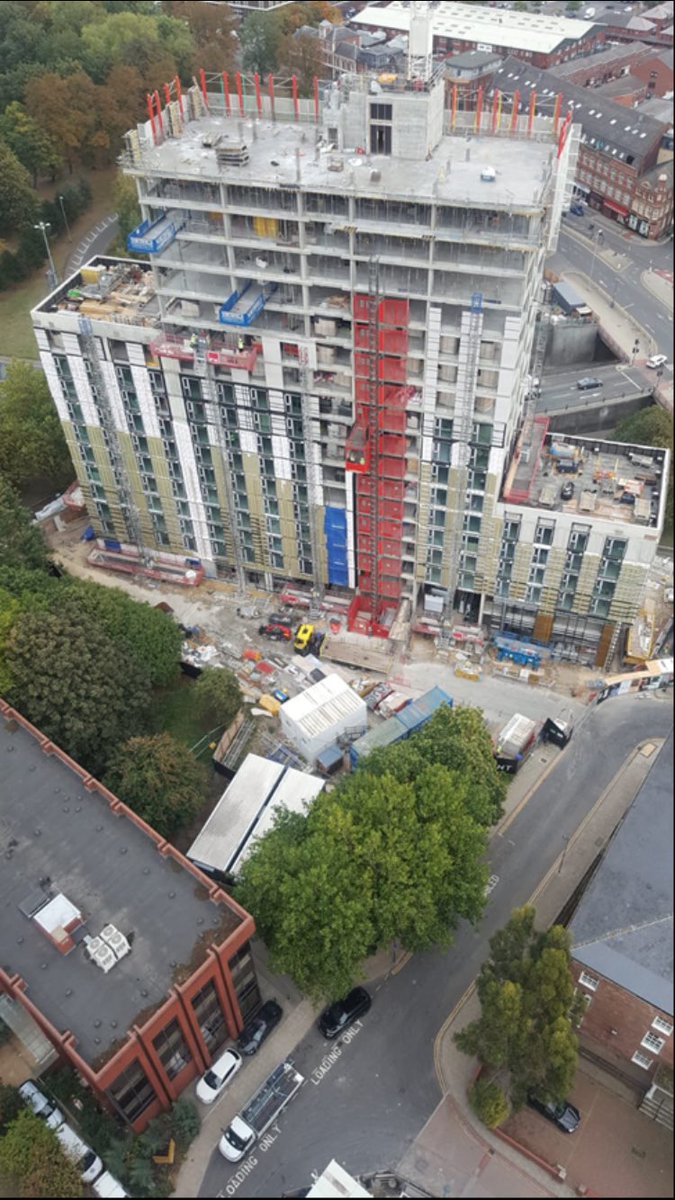 batbotone's tweet photo. @FKGroupUK  St Albans Leeds progressing on target #skyscraper https://t.co/K355u2seZL