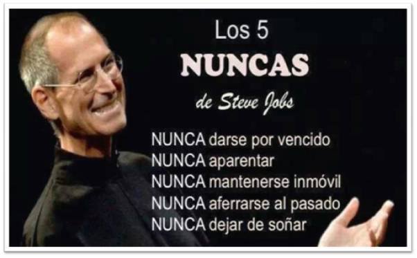 Por fin #viernes !!
Y aunque los ánimos son muy buenos, te dejamos unos #Tips de Steve Jobs que siempre vienen bien.
ingeniaweb.es #CordobaEsp 
#Desarrolloweb #opensuorce #Redessociales #Marketing