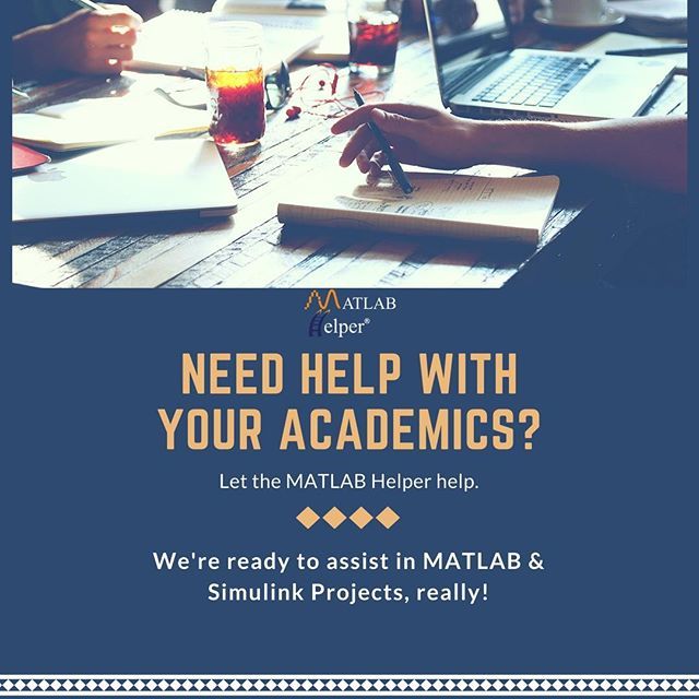 MATLABHelper's tweet image. Are you working on a project and you are stuck or you don�t know how to start? Contact MATLAB Helper team and get your project on track. To book a session now, visit mlhp.link/buy #MATLABHelp #MATLAB