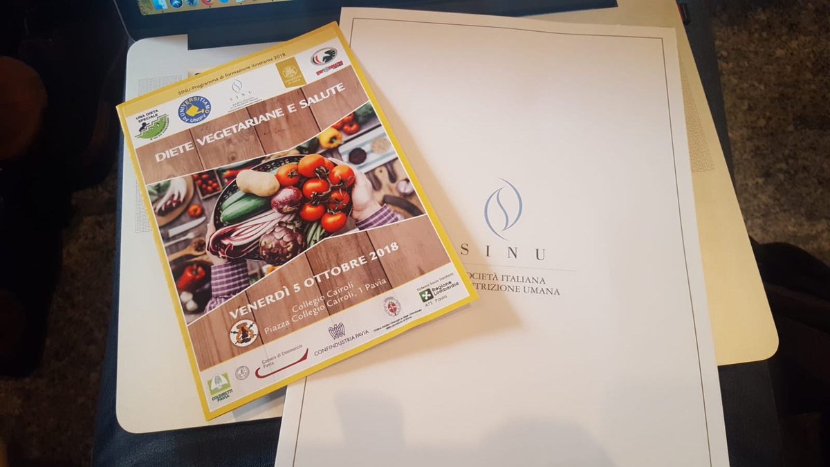 SINU_Italia's tweet photo. Pronti, partenza...via!! #SinuFIt fa tappa a #Pavia per una giornata dedicata a diete vegetariane e salute. Presenti anche i #giovanisinu! Stay tuned.... @SINU_Italia @AkesiosGroup https://t.co/h99XQlZPup