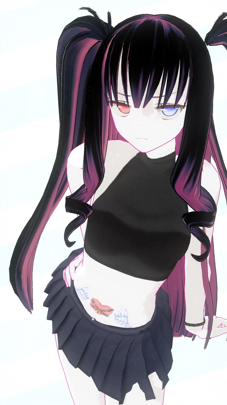 Tscr Use Code Puppeteer777 インナーカラー風可愛い なんか衣装が全部イマイチなので服を着ないという選択肢 カスタムキャスト