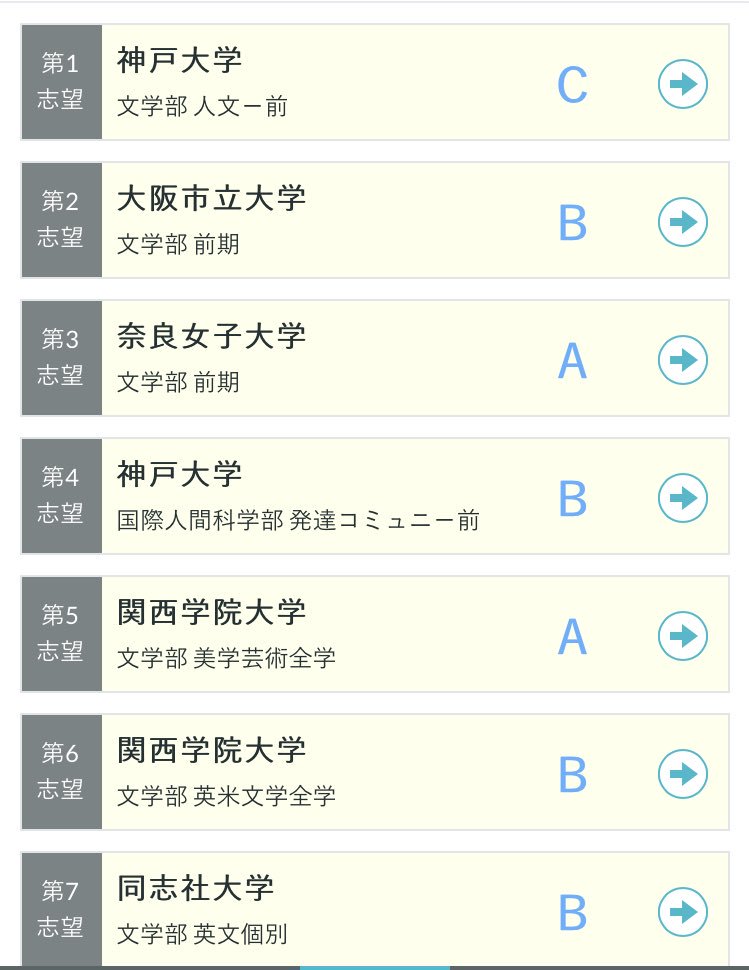 yuka__1024's tweet photo. 河合模試、多分今までで1番良かったです💓
でもまだ第一志望はc判定。
第三回は絶対A判定目指します✋
そのために今日から必死にやらなくては、、 https://t.co/yPMBW71sbl