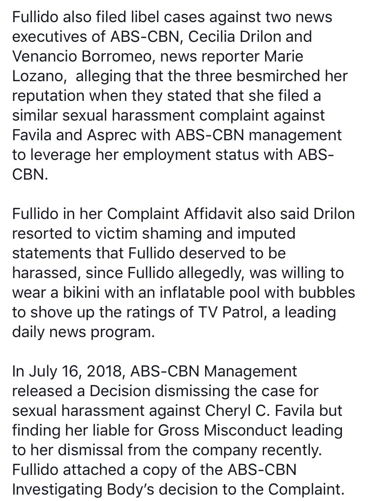 LaVidaLawyer's tweet photo. Gretchen Fullido files sexual harassment case https://t.co/0ARPesXaWW