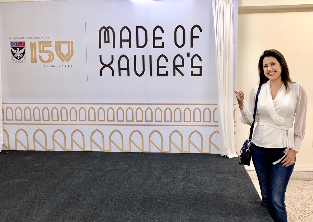 amritaraichand's tweet photo. Such a proud moment - Xavier’s College, a timeless institution completes 150 years! And even prouder moment to be invited back to your alma-mater as a guest to speak at their celebratory press-conference 😊@alumnixaviers #150YearsOfXaviers #BeingAmrita #ChefAndBeyond #ChefLife https://t.co/8MwR3jeYeG