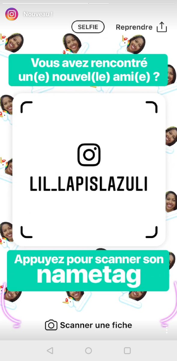 JFMayadoux's tweet photo. Nouvelle fonction #NameTag "porte-nom" sur #Instagram : vos amis peuvent scanner votre NameTag pour s'abonner à votre compte https://t.co/ZtNsYbahna