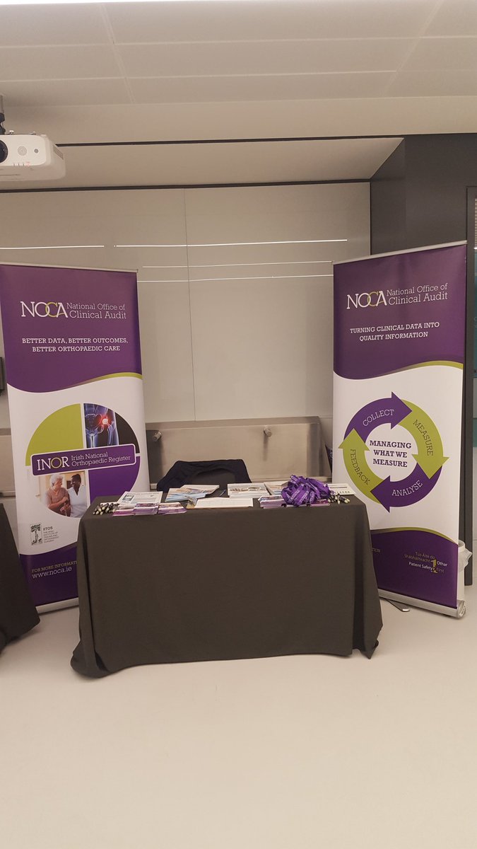 Come by and chat to us about @noca_irl Irish National Orthopeadic Register and all our audits at the #SparkSummit in the @RCSI_Irl today.