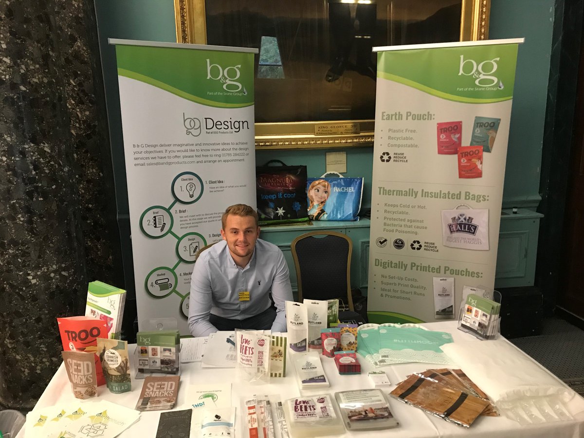 SiraneLtd's tweet image. Remember Sirane's Bags and Pouches division (B&amp;amp;G Products) are at Bread and Jam again today, offering advice on packaging solutions to start-ups and small companies looking to scale up. If you're going, be sure to visit their stand.... #foodpackaging #breadandjam #startups