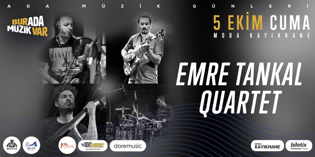 buradamuzikvar's tweet photo. BUGÜN.! #buradamüzikvar .! #5Ekim #Cuma @ModaKayikhane 'de...
20.00 @EmreTankal #QUARTET
21.15 @husnuarkan ft. @Kalbenben
23.00 #nekropsi
#KısacaHayatınÖzeti #modakayıkhane #konser #etkinlik #kalben #hüsnüarkan #emretankal #adamüzik https://t.co/eYe7brpKH1