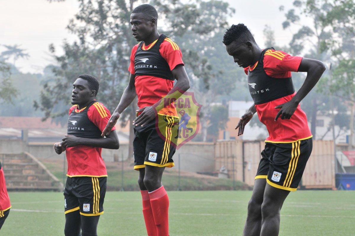 KCCAFC's tweet photo. @KCCAFC players started training this morning at the @StarTimesUganda stadium with the rest of the home based teammates ahead of the AFCON 2019 Qualifier against Lesotho . @AwanyTimothy
@KadduPatrick27 @kizza_mustafa @AllanOkello8 ,Bernard Muwanga, Allan Kyambadde , @SadamJuma_ https://t.co/EVfoLTVSaq