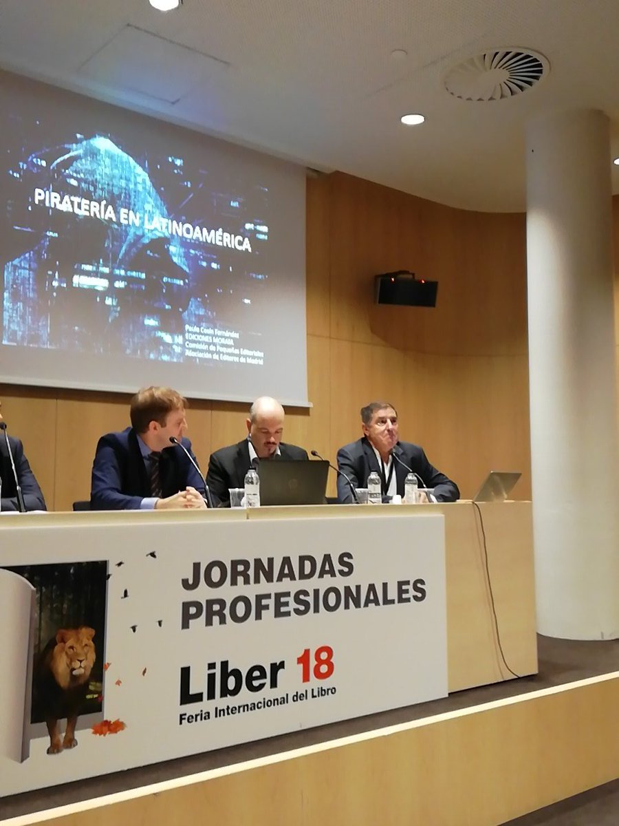 CEDROenlinea's tweet photo. #liber2018 E. Pérez, @EVD_VerboDivino: Los editores tenemos que ser auténticos "quijotes" para seguir publicando #PropiedadIntelectual https://t.co/CZ8jxi5jUU