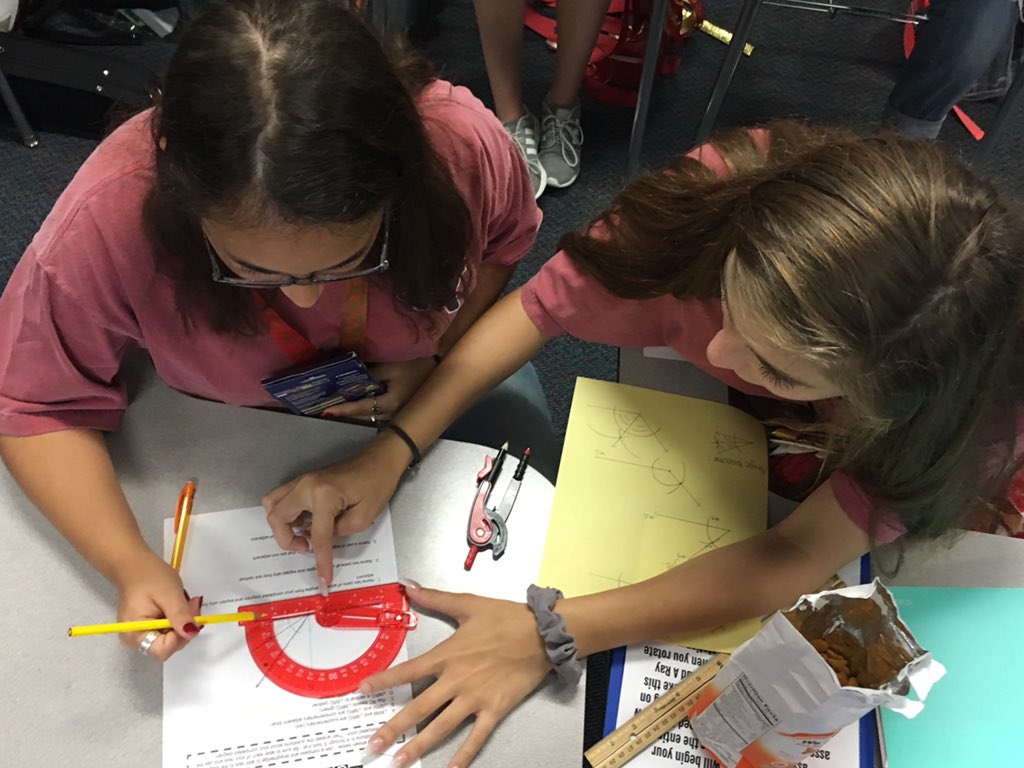 stacilbartley's tweet photo. 29/180: Station rotations in Geometry K today!  Always/sometimes/never card sort, Add a Ray, and Logic in Advertising. @cfisdmath  #teach180 https://t.co/Wk0zIsCpu7
