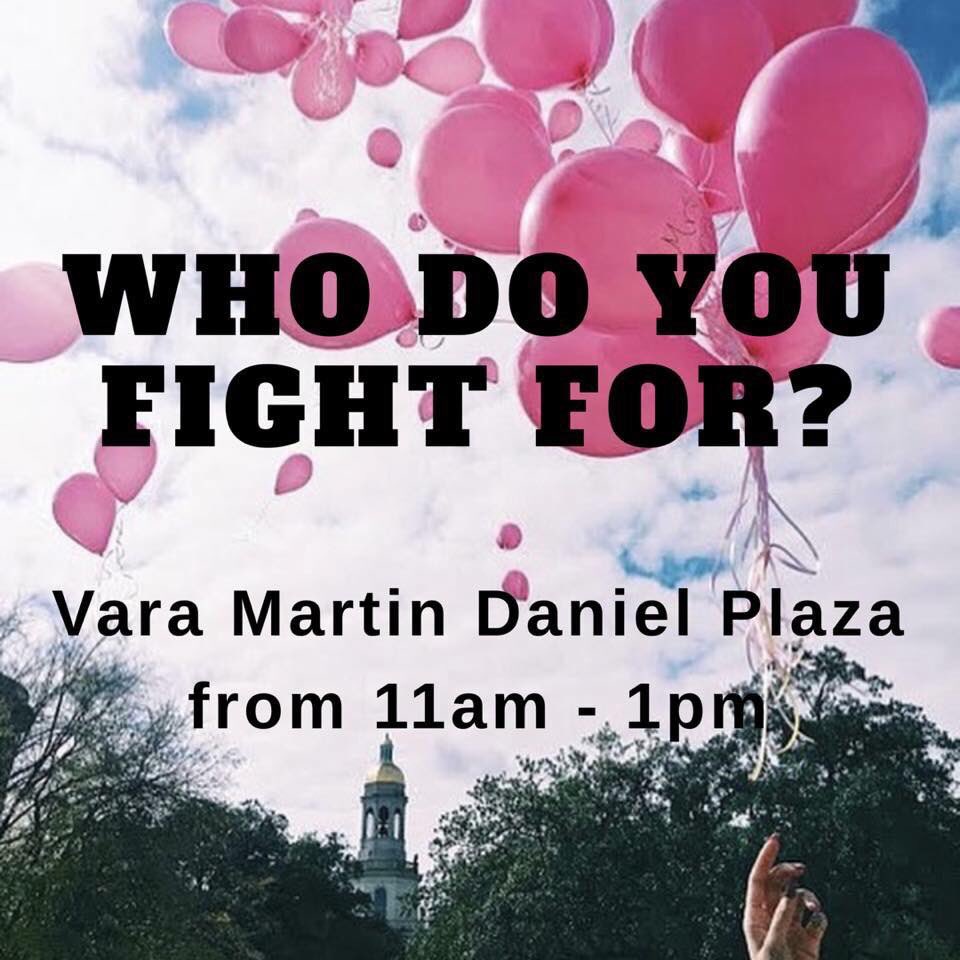 Today we recognize all of the people in our lives who have fought the battle and who we are fighting for currently! The balloon release will be at 12:15 pm! #1in8 #thinkpinkthinkZeta