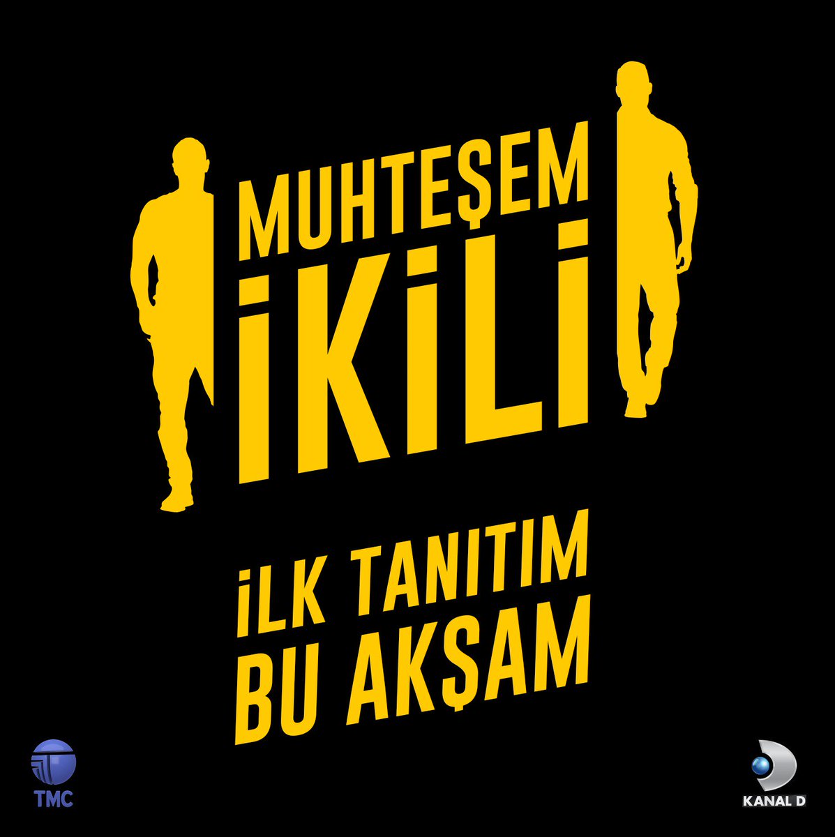 muhtesem2lidizi's tweet photo. Hazır mısınız? Muhteşem İkili’nin ilk tanıtımı bu akşam Kanal D’de! #Muhteşemİkili @tmcfilm @kanald https://t.co/HPjdLAkxMS