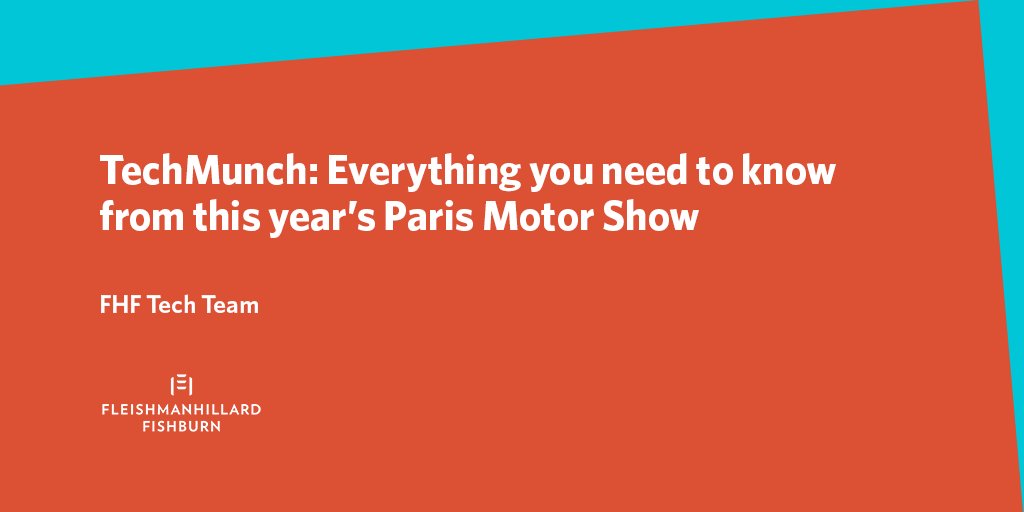 fleishmanUK's tweet image. Miss #ParisMotorShow2018? Catch up on the highlights from our Tech team. 

Read: bit.ly/2DZrN0P