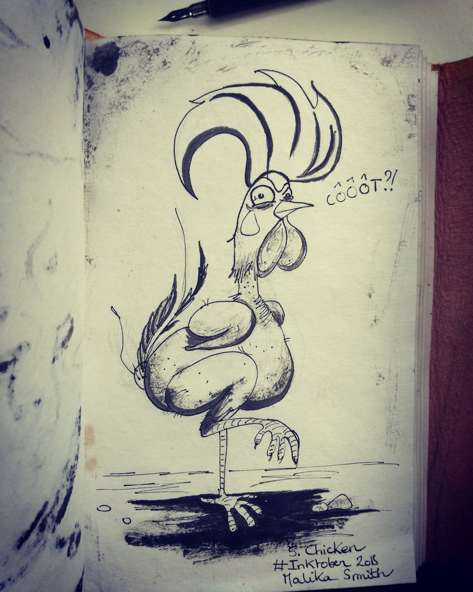 Malika_Smith's tweet photo. #Inktoberday5 Chicken
© Malika Smith blog
https://t.co/NHvOw6AIIi
#inktober2018 #inktober #ink #malikasmithblog #malikasmith #malikasmithbd #chicken #poulet https://t.co/rTpWpzs8Kd