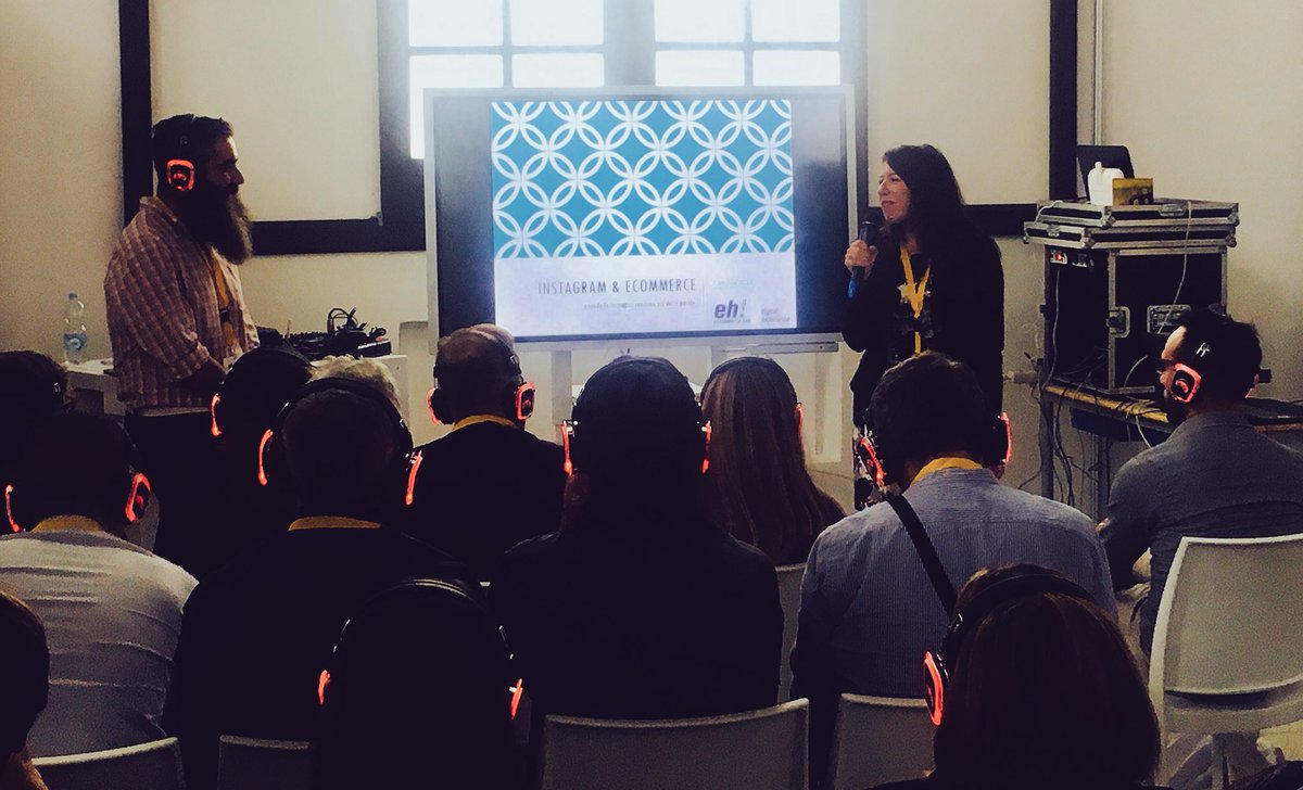 <a href="/PaleseJessica/">Jessica Palese</a> introduce <a href="/nicocarmigna/">Nicola Carmignani</a> per il workshop “Instagram &amp; Ecommerce: strategie per vendere con le immagini” - <a href="/Ecommerce_HUB/">Ecommerce HUB</a> #eh2018