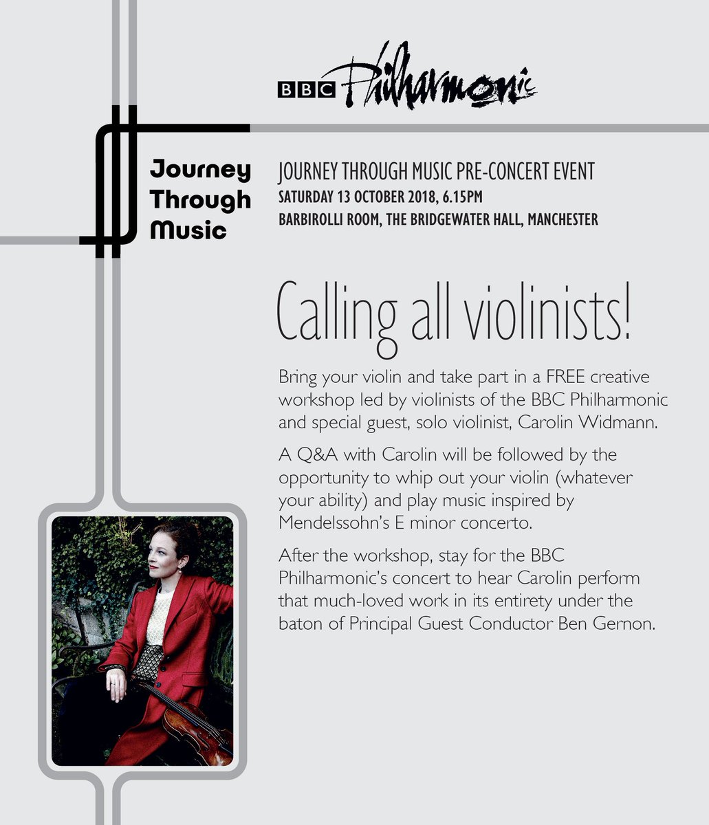 VIOLINISTS <a href="/GMMusicHub/">GM Music Hub</a>! Come to our FREE violin workshop, Sat 13th Oct 
<a href="/burymusic/">Bury Music Service</a> <a href="/MusicInTrafford/">Trafford Music Service</a> <a href="/BoltonMusicCent/">Bolton Music Service</a> <a href="/SKMusicService/">Stockport Music Service</a> <a href="/Oldhammusic/">Oldham Music Service</a>
<a href="/RochdaleMusic/">RochdaleMusicService</a> <a href="/MAPAS1/">Music and Performing Arts Salford</a> <a href="/tameside_music/">Tameside Music Service</a>