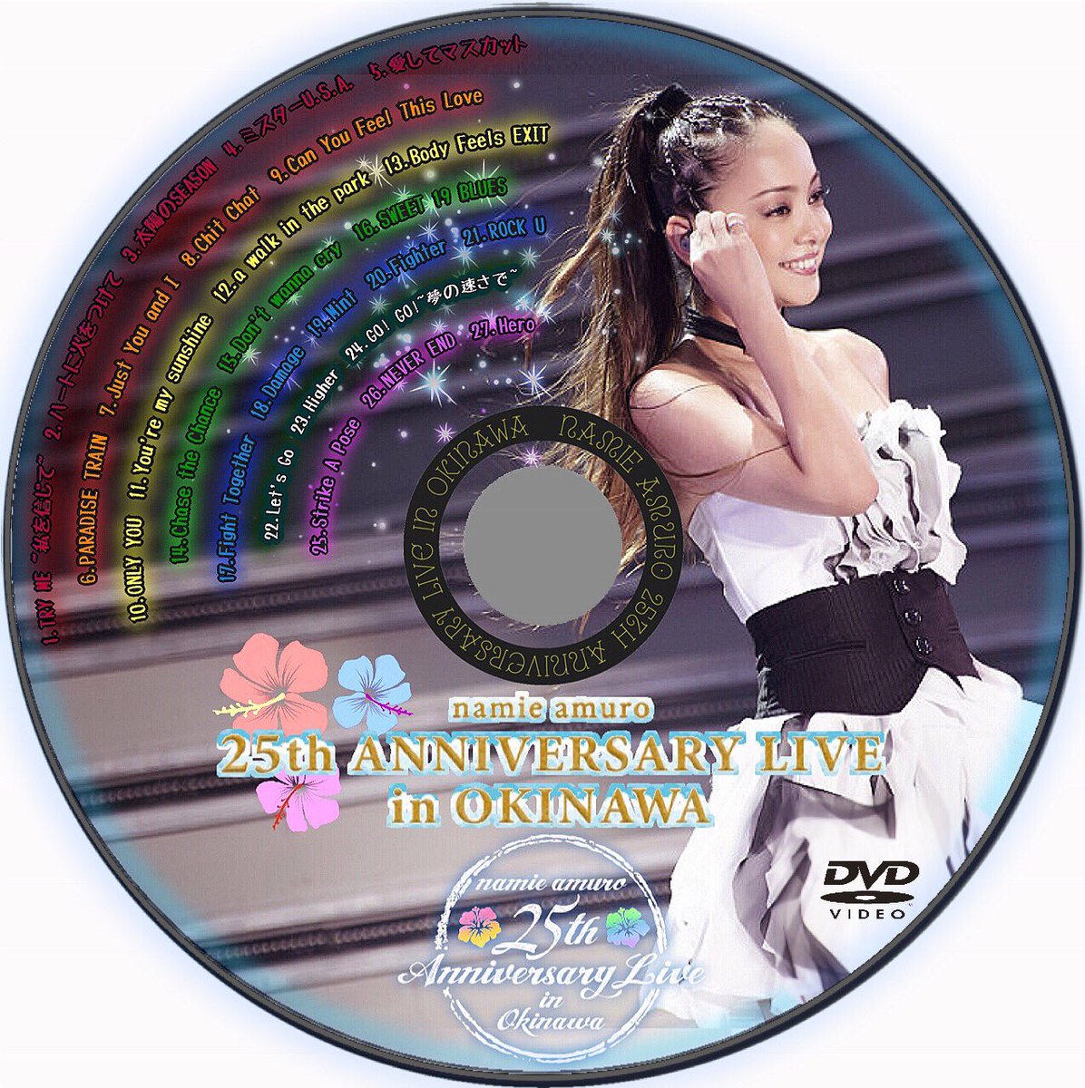 火野 玉男 安室奈美恵 デビュー25周年記念ライブ Namie Amuro 25th Anniversary Live In Okinawa のdvdラベルです 安室奈美恵 Namieamuro Dvdラベル 安室奈美恵dvdラベル