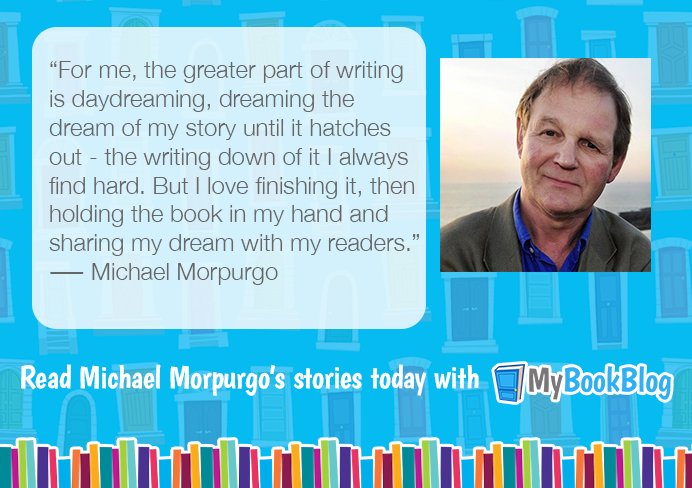 Happy Birthday to Michael Morpurgo! Children can read 17 of his amazing stories with MyBookBlog. 
